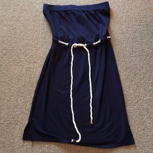 Saint Tropez West Strapless Blue dress.